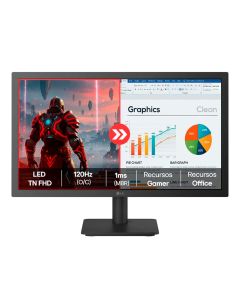 Monitor LG 22U403A-B 22” FHD 1ms 120Hz Flicker Safe HDMI Dynamic Action Sync - 22U403A-B.AWZM