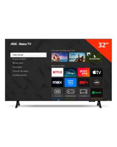 Smart TV AOC 32" Roku TV HD - 32S5155/78G