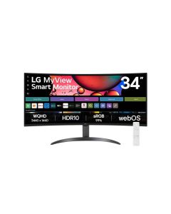 Monitor LG MyView Smart 34" Curvo WQHD VA 100Hz 5ms - 34SR60QC-B
