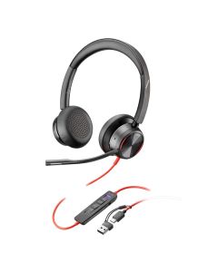 Headset HP Poly Blackwire 8225 Teams Estéreo USB-A/USB-C - 8X225AA