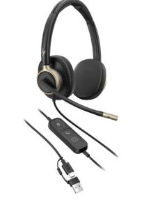 Headset HP Poly Mission 825 Stereo Teams USB-C/A C01FCAA#AC3
