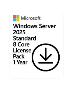 Windows Server Standard 2025 Microsoft 8 Core License Pack 1 Ano CSP - DG7GMGF0PWHC-002