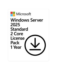 Windows Server 2025 Microsoft Standard 2 Core License Pack 1 Ano CSP - DG7GMGF0PWHC-004