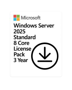 Windows Server 2025 Microsoft Standard 8 Core License Pack 3 Anos CSP - DG7GMGF0PWHC-005