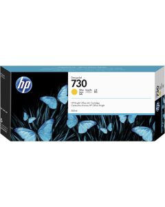 Cartucho de Tinta HP 730 Amarelo PLUK 300 ml P2V70A