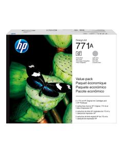 Cartucho de Tinta HP 771A Cinza Claro 775 ml Original para Plotters HP DesignJet - B6Y22A
