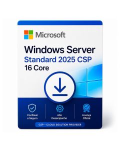 Windows Server Standard 2025 Microsoft 16 Core Perpétuo CSP - DG7GMGF0PWHC-003