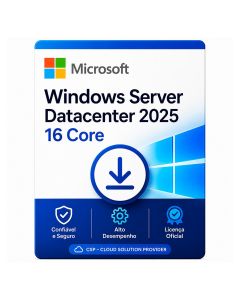 Windows Server 2025 Microsoft Datacenter 16 Core Perpétuo CSP - DG7GMGF0PWHD-001