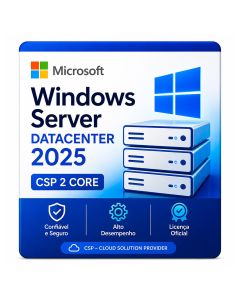Windows Server 2025 Microsoft Datacenter 2 Core Perpétuo CSP - DG7GMGF0PWHD-004